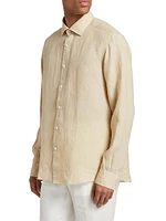 COLLECTION Linen Button-Front Shirt