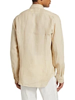 COLLECTION Linen Button-Front Shirt