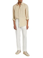 COLLECTION Linen Button-Front Shirt