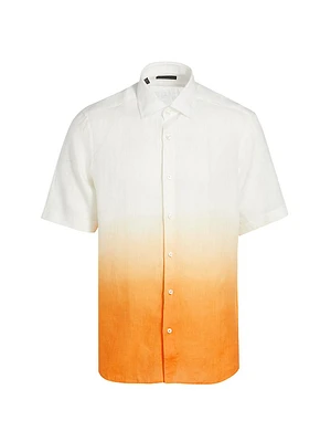 COLLECTION Ombré Linen Button-Front Shirt