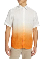 COLLECTION Ombré Linen Button-Front Shirt