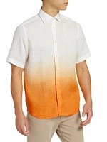 COLLECTION Ombré Linen Button-Front Shirt