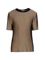 Striped Knit T-Shirt