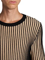 Striped Knit T-Shirt