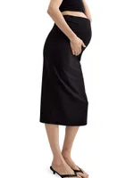 The Over Bump Maternity Body Midi Skirt