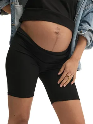 The Ultimate Maternity Over Bump Bike Shorts