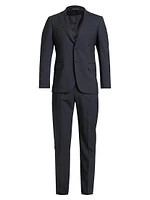 COLLECTION Plaid Wool Single-Breasted Suit