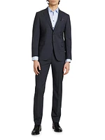 COLLECTION Plaid Wool Single-Breasted Suit