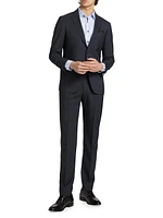 COLLECTION Plaid Wool Single-Breasted Suit