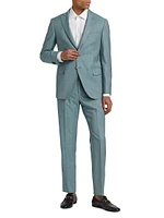 COLLECTION Plaid Wool Single-Breasted Suit