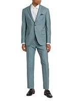 COLLECTION Plaid Wool Single-Breasted Suit