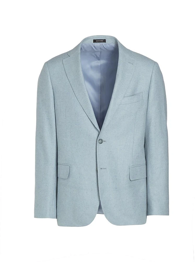 COLLECTION Speckled Silk & Wool-Blend Two-Button Sport Coat