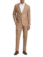 COLLECTION Pinstriped Linen Suit