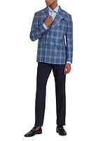 COLLECTION Plaid Wool-Blend Double-Breasted Sport Coat