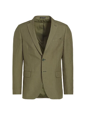 COLLECTION Linen Two-Button Sport Coat