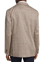 COLLECTION Plaid Wool & Silk-Blend Two-Button Sport Coat