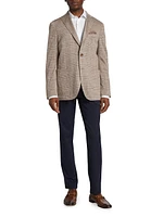 COLLECTION Plaid Wool & Silk-Blend Two-Button Sport Coat