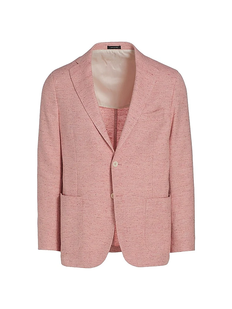 COLLECTION Speckled Cotton-Blend Two-Button Sport Coat