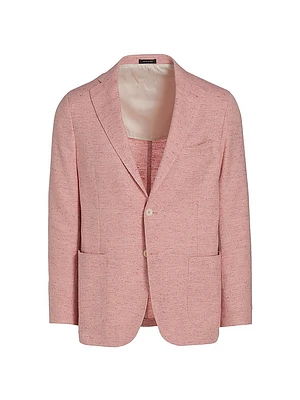COLLECTION Speckled Cotton-Blend Two-Button Sport Coat