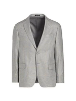 COLLECTION Grid Wool Two-Button Sport Coat