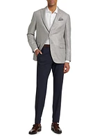 COLLECTION Grid Wool Two-Button Sport Coat