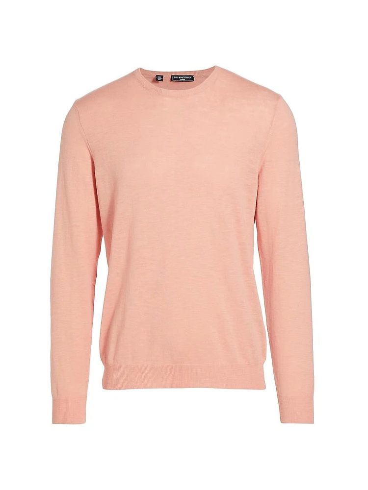 Cotton Slim-Fit Crewneck Sweater