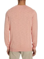 Cotton Slim-Fit Crewneck Sweater