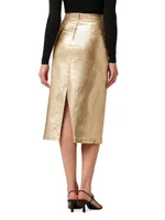 The Doreen Metallic Pencil Skirt