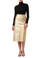 The Doreen Metallic Pencil Skirt