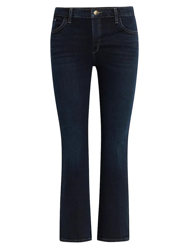 The Callie Mid-Rise Stretch Cropped Flare Jeans