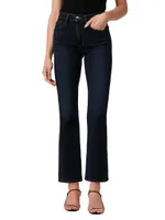 The Callie Mid-Rise Stretch Cropped Flare Jeans