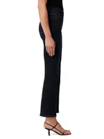 The Callie Mid-Rise Stretch Cropped Flare Jeans