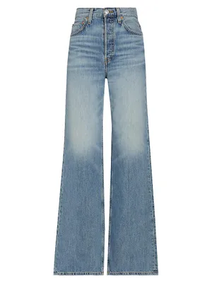 70s High-Rise Stretch Wide-Leg Jeans