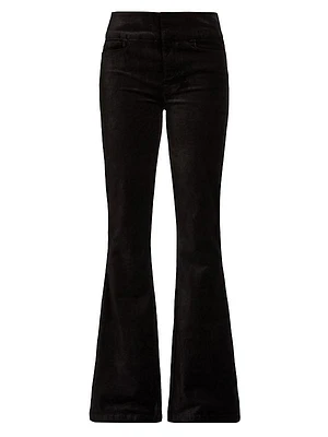 Lou Lou Velvet High-Rise Flare Pants