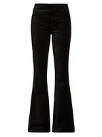 Lou Lou Velvet High-Rise Flare Pants