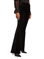 Lou Lou Velvet High-Rise Flare Pants