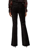 Lou Lou Velvet High-Rise Flare Pants