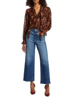 Anessa Mid-Rise Straight Crop Jeans