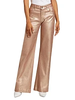 Leenah Glittery Boot-Cut Pants