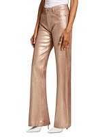 Leenah Glittery Boot-Cut Pants