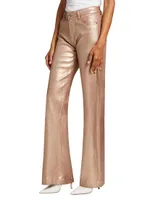 Leenah Glittery Boot-Cut Pants