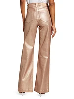 Leenah Glittery Boot-Cut Pants