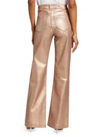 Leenah Glittery Boot-Cut Pants