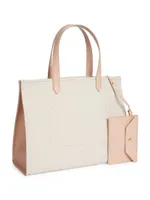 Medium B-Army Logo Canvas Shopper Bag