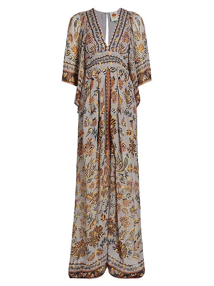 Floral Tapestry Maxi Dress