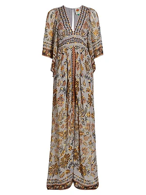 Floral Tapestry Maxi Dress