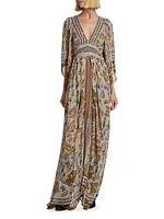 Floral Tapestry Maxi Dress