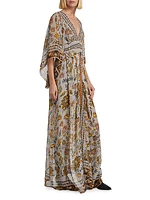 Floral Tapestry Maxi Dress