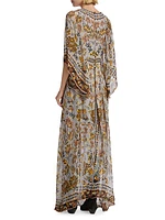 Floral Tapestry Maxi Dress