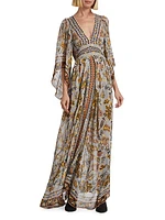 Floral Tapestry Maxi Dress